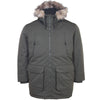 Jack & Jones Plus Size Construct Faux Fur Parka Rosin