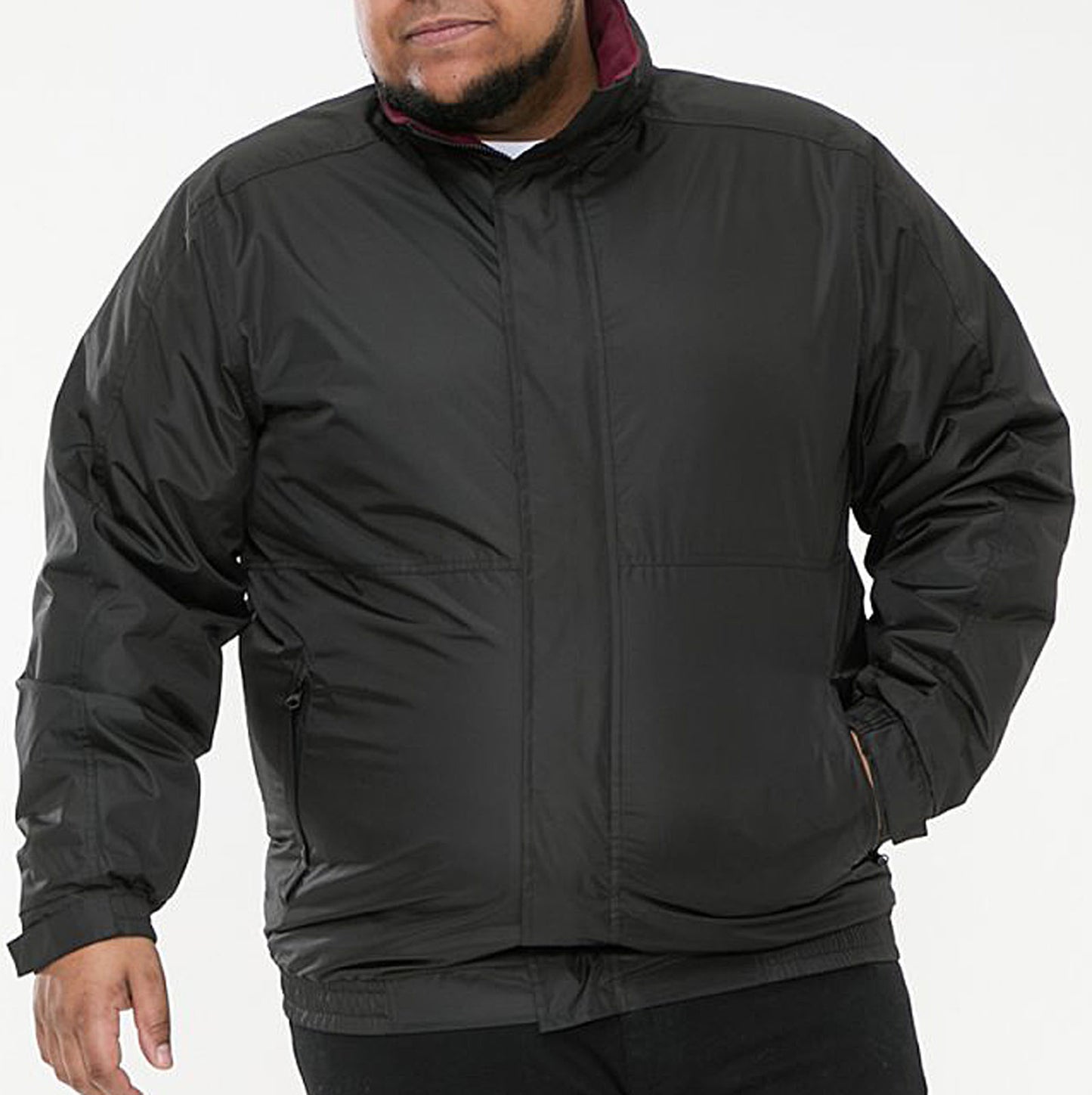 D555 Plus Size Rudy Lined Jacket Black