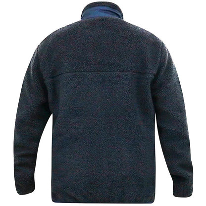 D555 Plus Size Smith Sherpa Fleece Jacket Navy