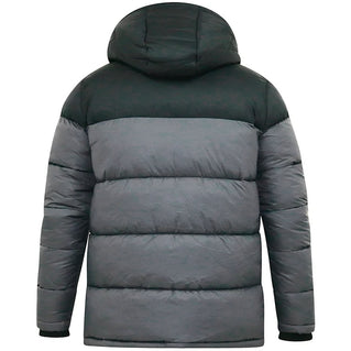 D555 Plus Size Worrall Quilted Puffer Jacket Charcoal