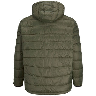 Jack & Jones Plus Size  Ace Hooded Puffer Jacket Forest Night