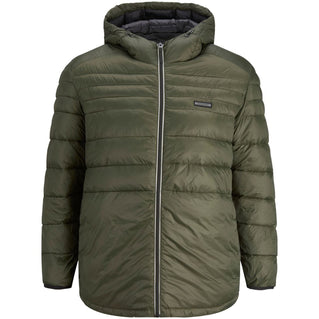 Jack & Jones Plus Size  Ace Hooded Puffer Jacket Forest Night