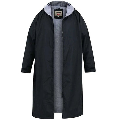 D555 Plus Size Webber Sherpa Lined Changing Robe Black