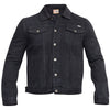 D555 Plus Size Trucker Denim Jacket Black