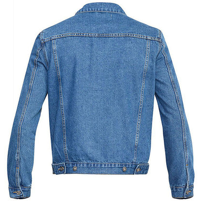 Plus Size Trucker Denim Jacket Blue Stonewash