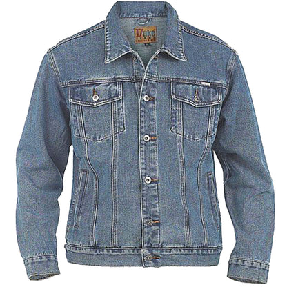 Plus Size Trucker Denim Jacket Blue Stonewash