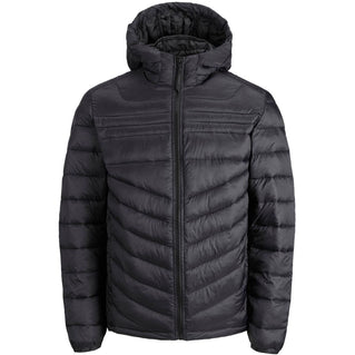 Jack & Jones Plus Size  Hero Hooded Puffer Jacket Black