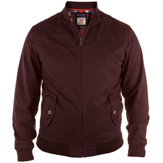 D555 Plus Size Windsor Harrington Jacket Burgundy