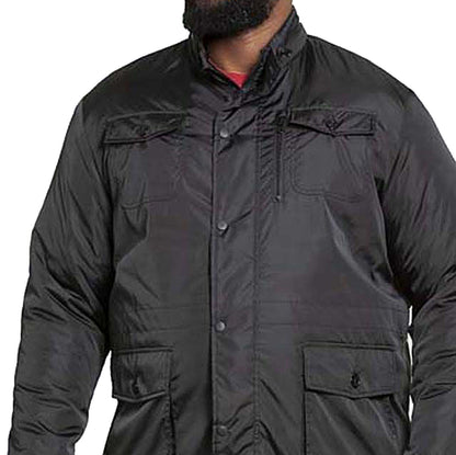 Plus Size Parker Wool Field Jacket Black