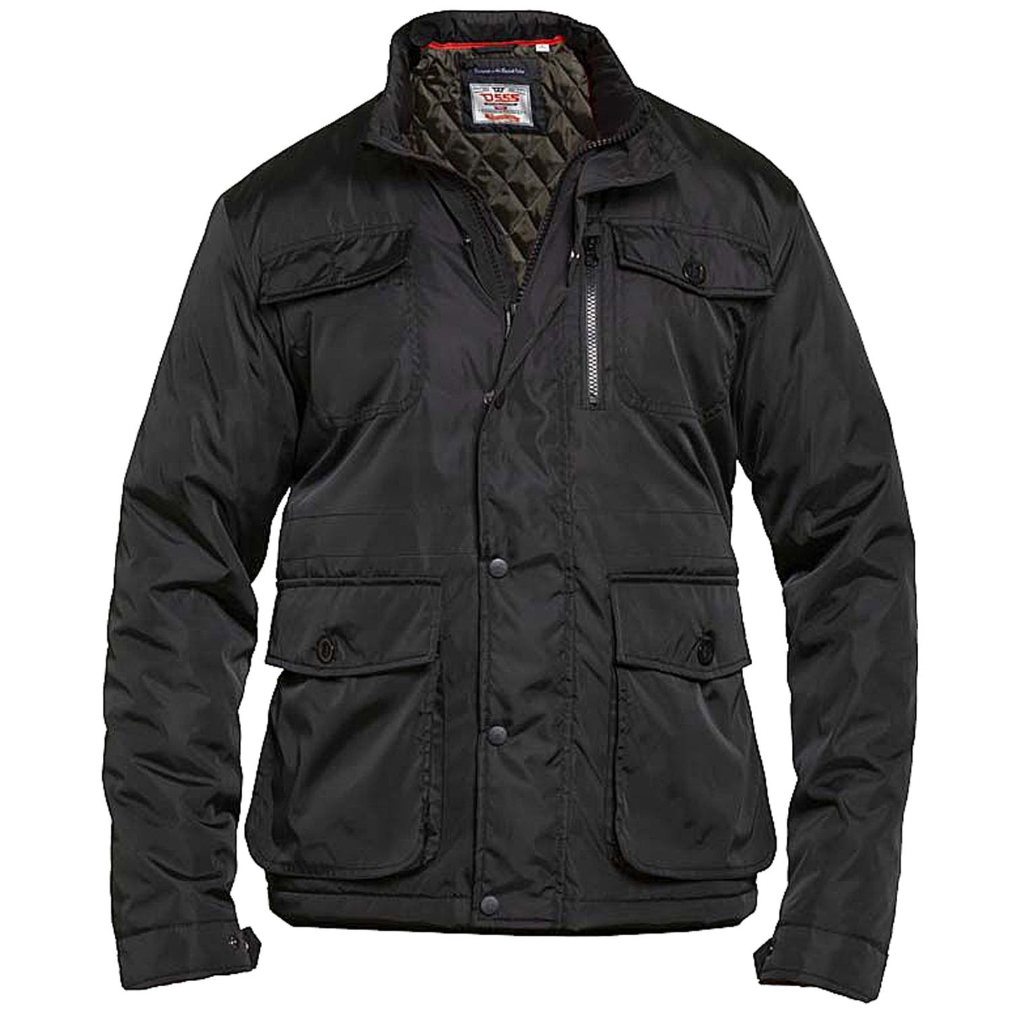 Plus Size Parker Wool Field Jacket Black