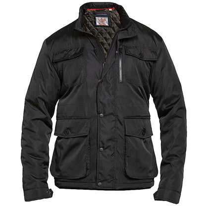 Plus Size Parker Wool Field Jacket Black