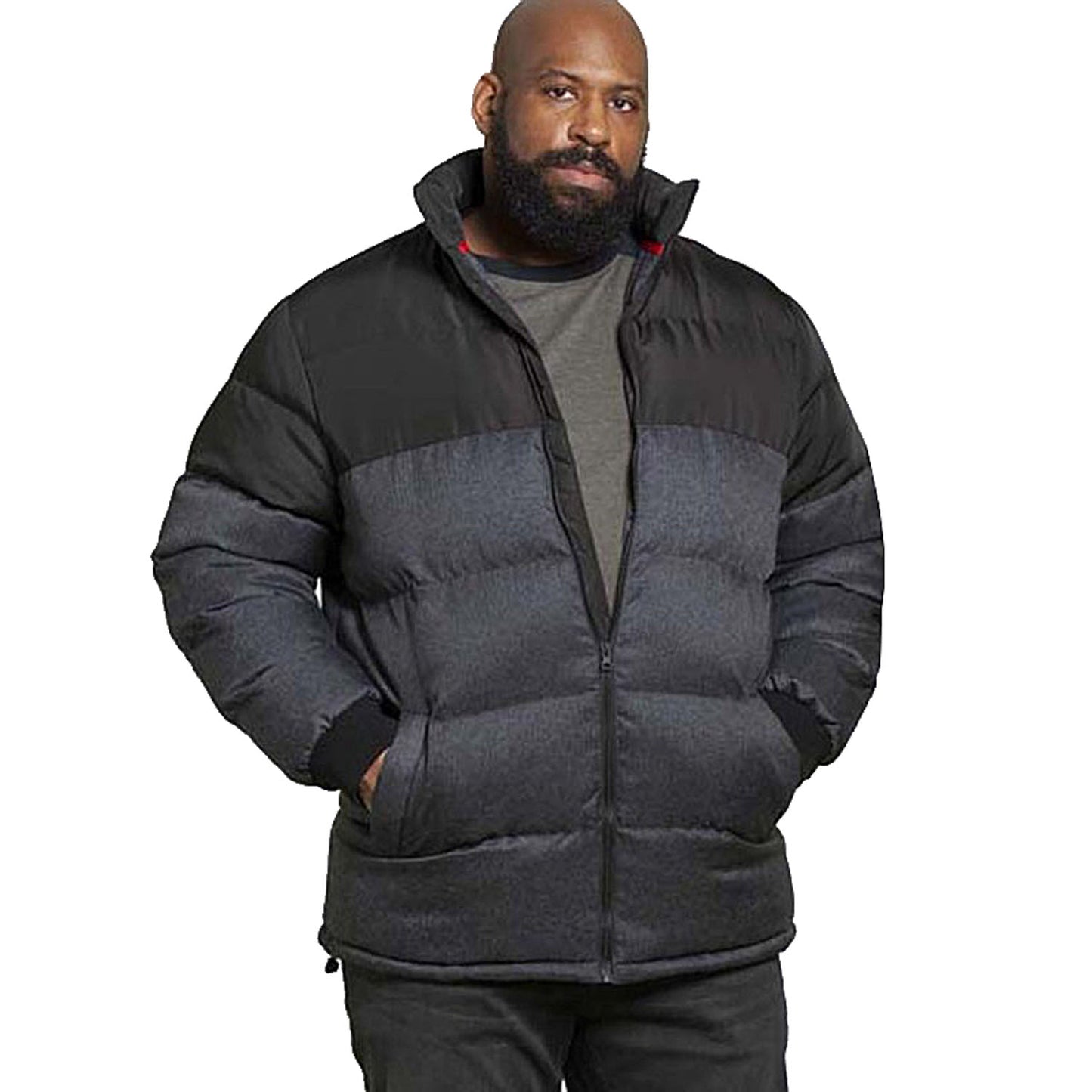 Jack & Jones Plus Size Otis Puffer Jacket Black