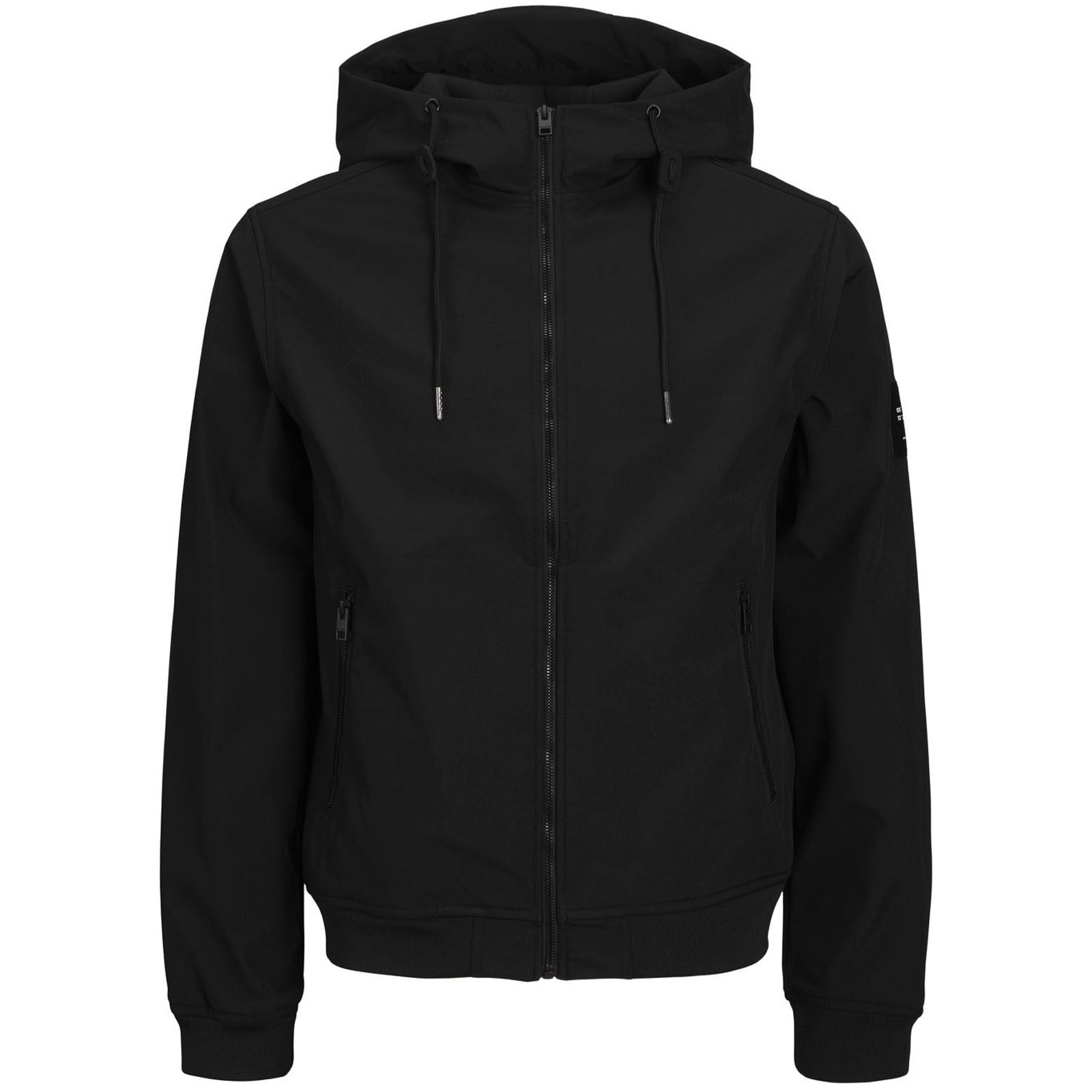 Jack Jones Jack Jones Plus Size Basic Softshell Hooded Jacket Black Bigboys