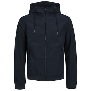 Jack & Jones Plus Size Basic Softshell Hooded Jacket Navy Blazer