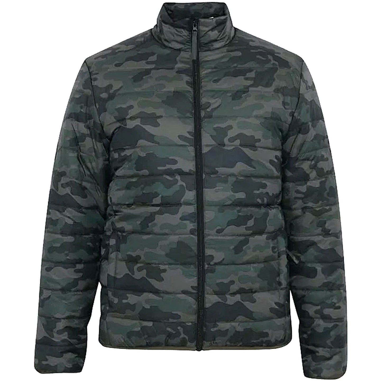 D555 Plus Size Peter Camo Puffer Jacket Green