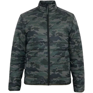 D555 Plus Size Peter Camo Puffer Jacket Green