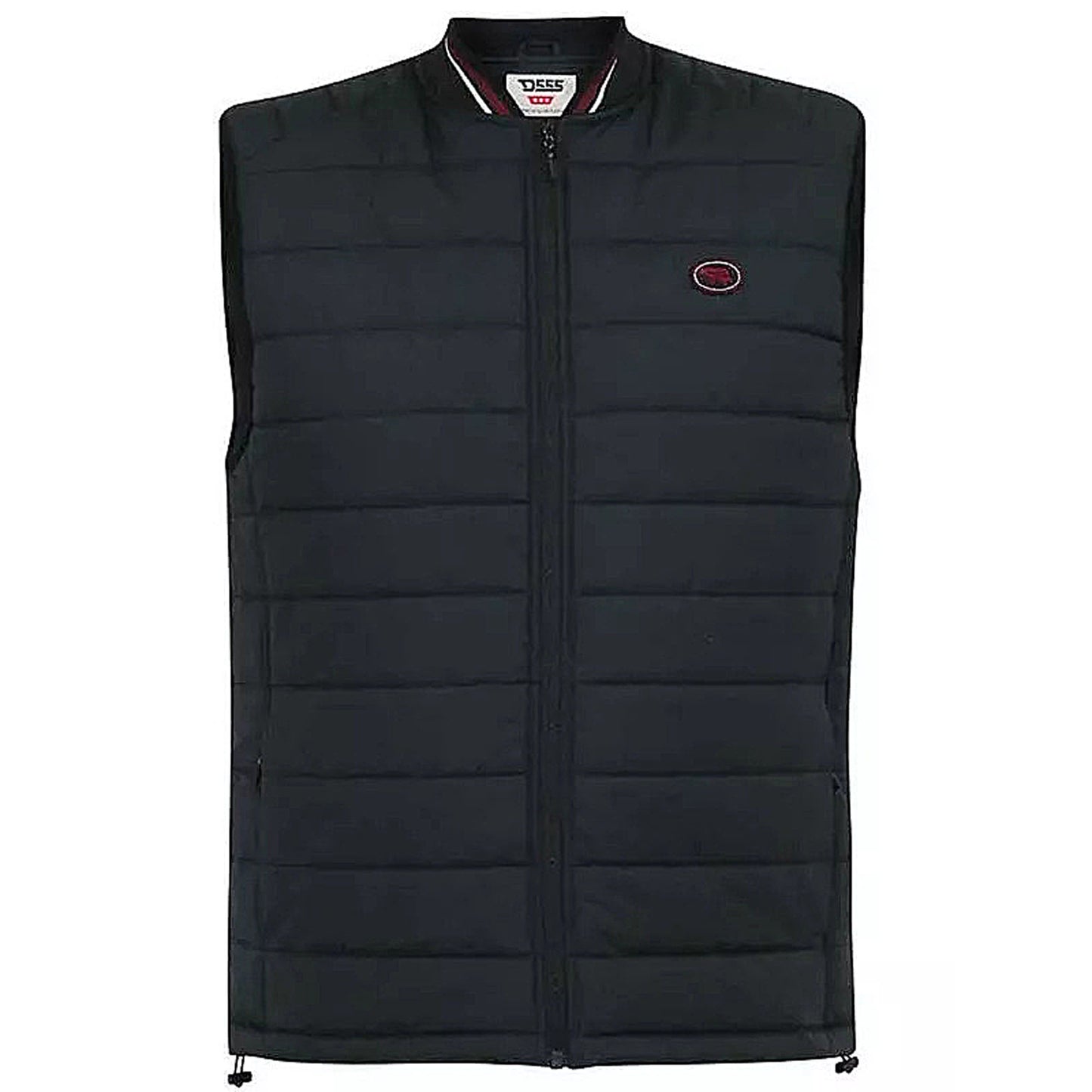 D555 Plus Size Ralph Puffer Gilet Black