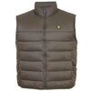 Plus Size Wadded Gilet Olive