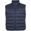 Plus Size Wadded Gilet Dark Navy