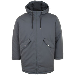 Jack & Jones Plus Size Loop Parka Jacket Asphalt