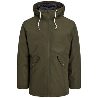 Jack & Jones Plus Size Loop Parka Jacket Forest Night