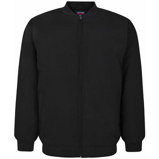 Espionage Plus Size Jt123 Padded Oxford Jacket Black