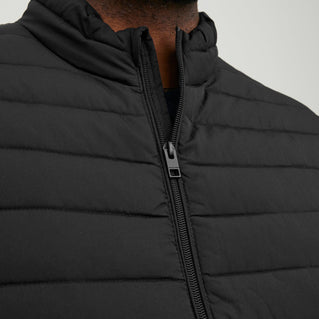 Jack & Jones Plus Size Recycle Quilted Bodywarmer Black