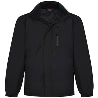 Espionage Plus Size Padded Waterproof Coat Black