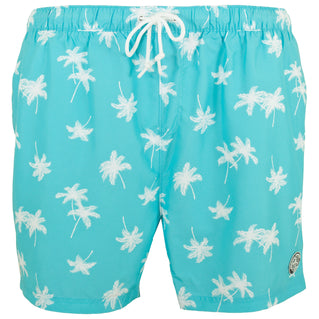 Original Penguin Plus Size Ojss3002 Palm Tree Swim Shorts Blue Atoll