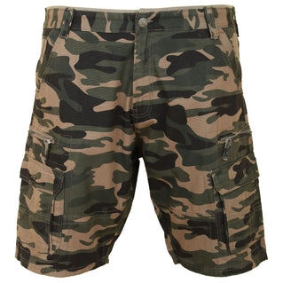 Kam Jeans Plus Size Kbs329 Camouflage Cargo Shorts Khaki