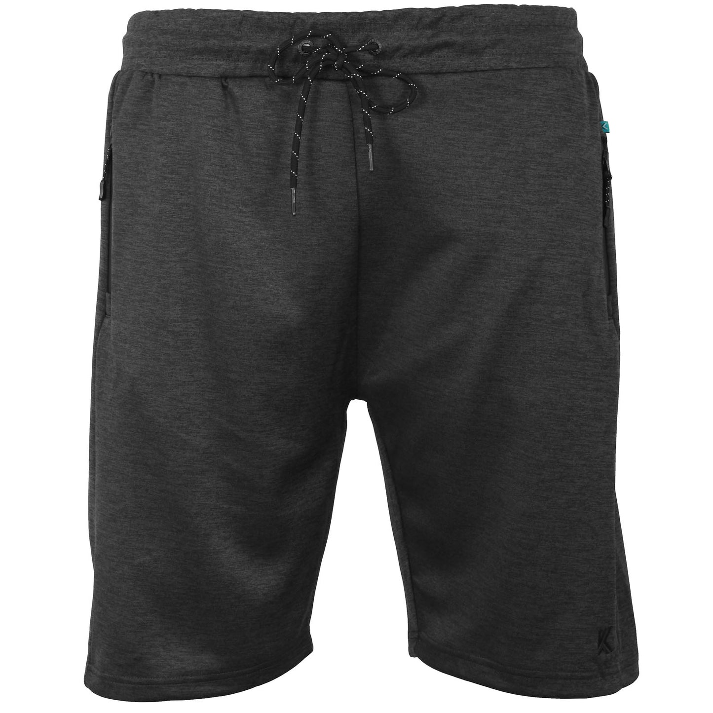 Plus Size Ap005 Active Performance Marl Shorts Charcoal