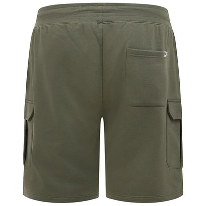 D555 Plus Size Fleece Cargo Shorts Khaki