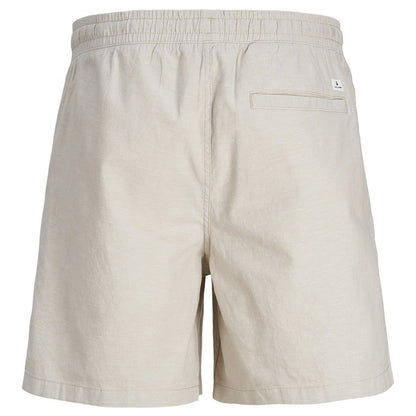 Jack & Jones Plus Size Jaiden Summer Linen Shorts Crockery