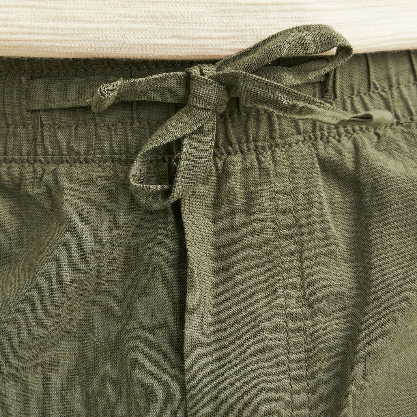 Plus Size Jaiden Summer Linen Shorts Dusty Olive