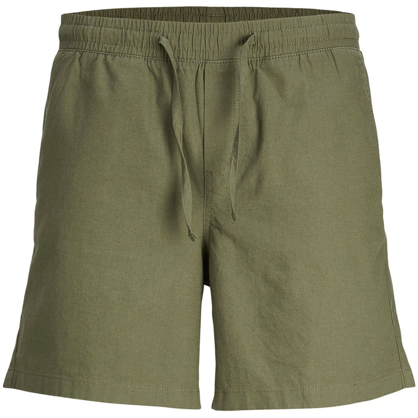 Plus Size Jaiden Summer Linen Shorts Dusty Olive