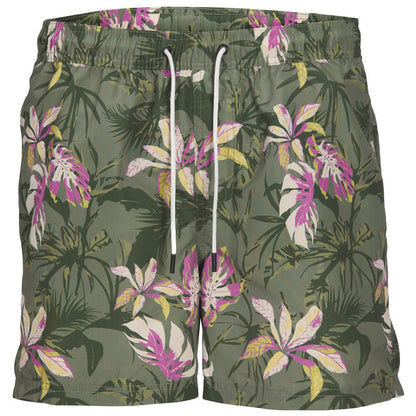 Plus Size Fiji Floral Aop Swim Shorts Laurel Wreath