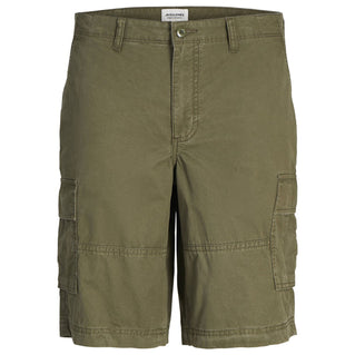 Jack & Jones Plus Size Cole Campaign Cargo Shorts Olive Night