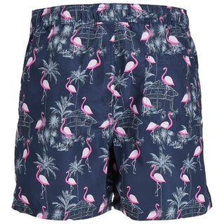 Jack & Jones Plus Size Fiji Flamingo Aop Swim Shorts Navy Blazer