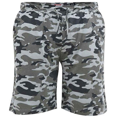 Plus Size Carlton Jersey Camo Shorts Camo