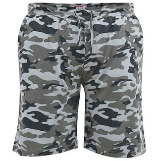 D555 Plus Size Carlton Jersey Camo Shorts Camo