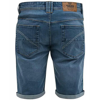 Plus Size Suffolk Stretch Denim Shorts Blue