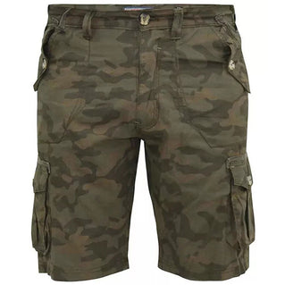 D555 Plus Size Woodbridge Cargo Shorts Camo