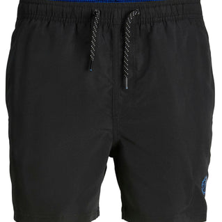 Jack & Jones Plus Size Fiji Solid Swim Shorts Black