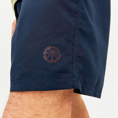 Jack & Jones Plus Size Fiji Solid Swim Shorts Navy Blazer