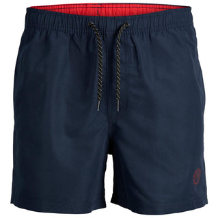 Jack & Jones Plus Size Fiji Solid Swim Shorts Navy Blazer