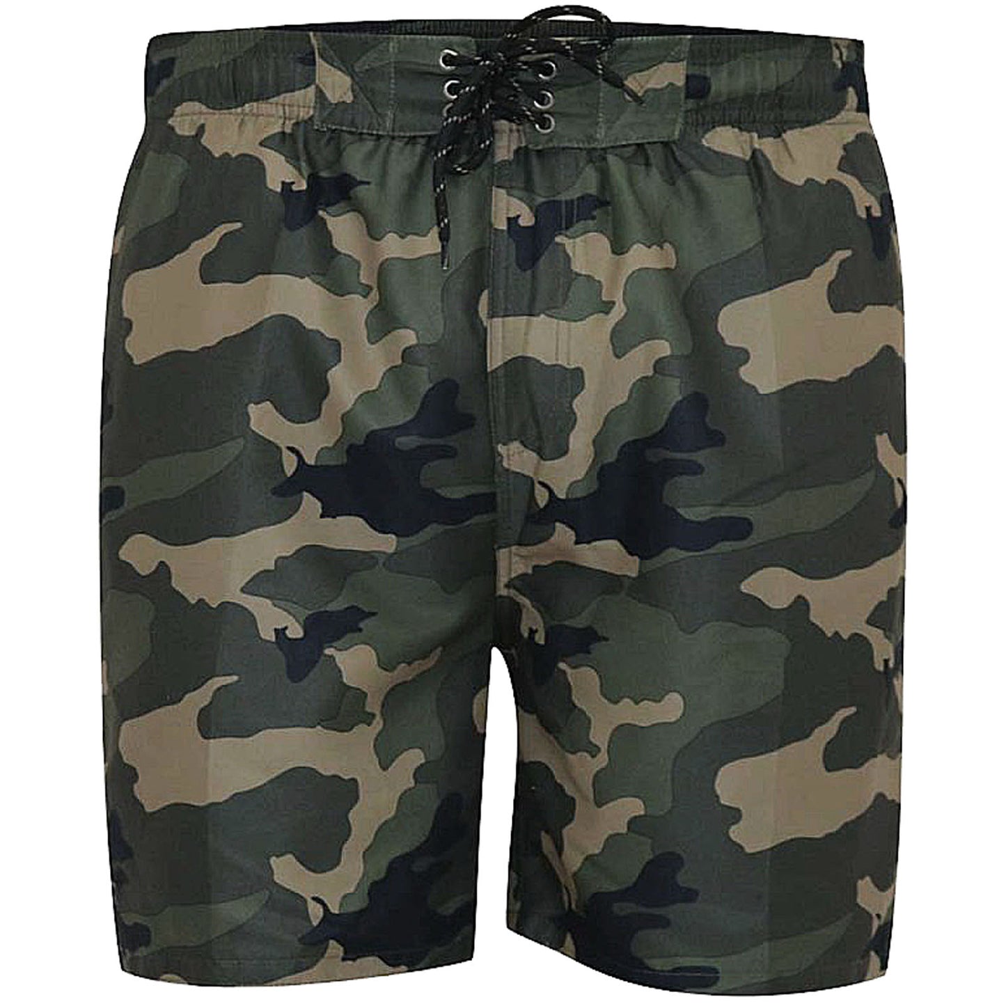 Plus Size Kody Camouflage Print Swim Shorts Camo