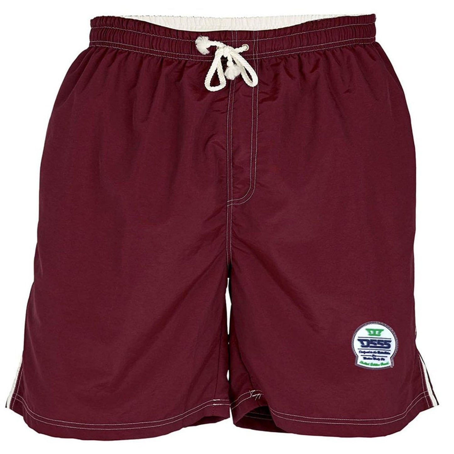 D555 Plus Size Yarrow Swim Shorts Burgundy