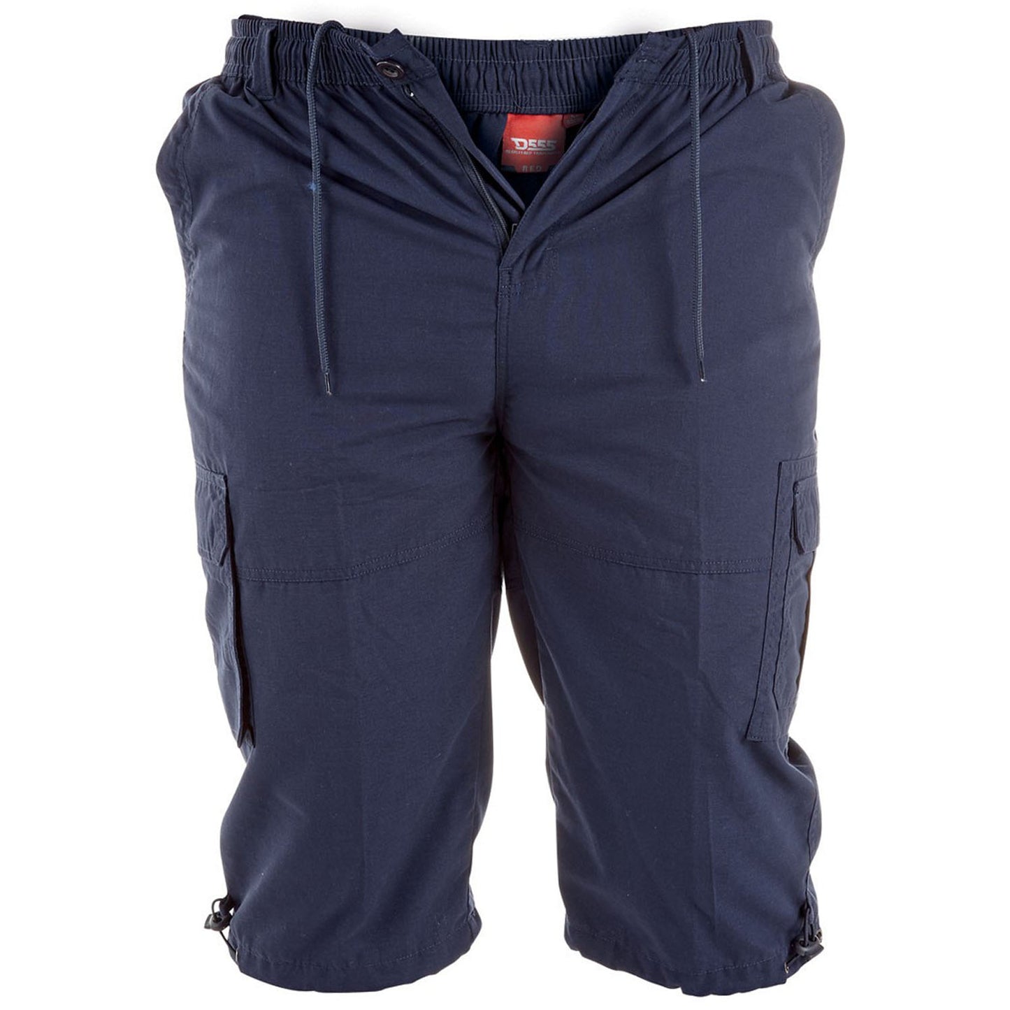 Plus Size Mason 3/4 Long Cargo Shorts Navy