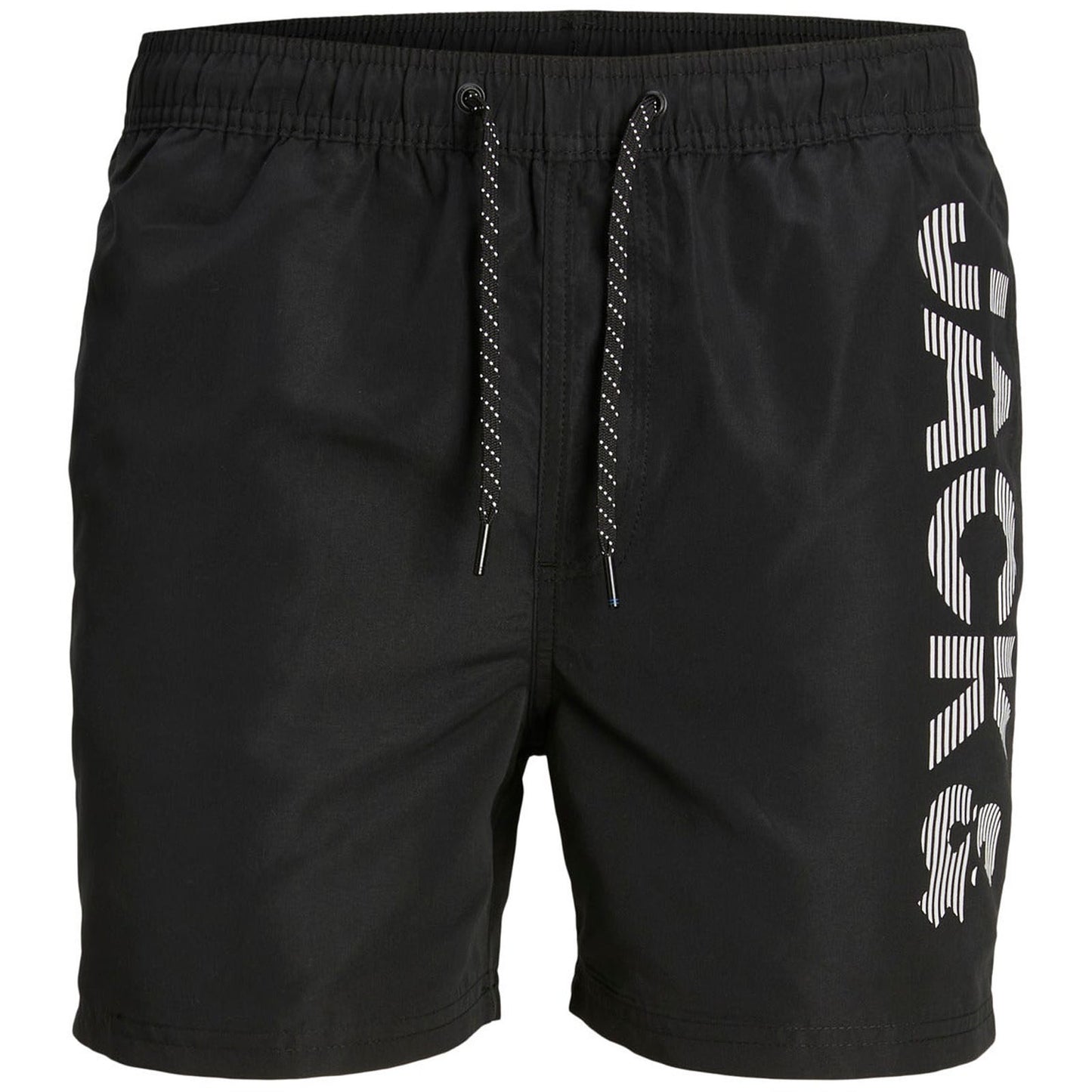 Plus Size Fiji Splice Logo Swim Shorts Black