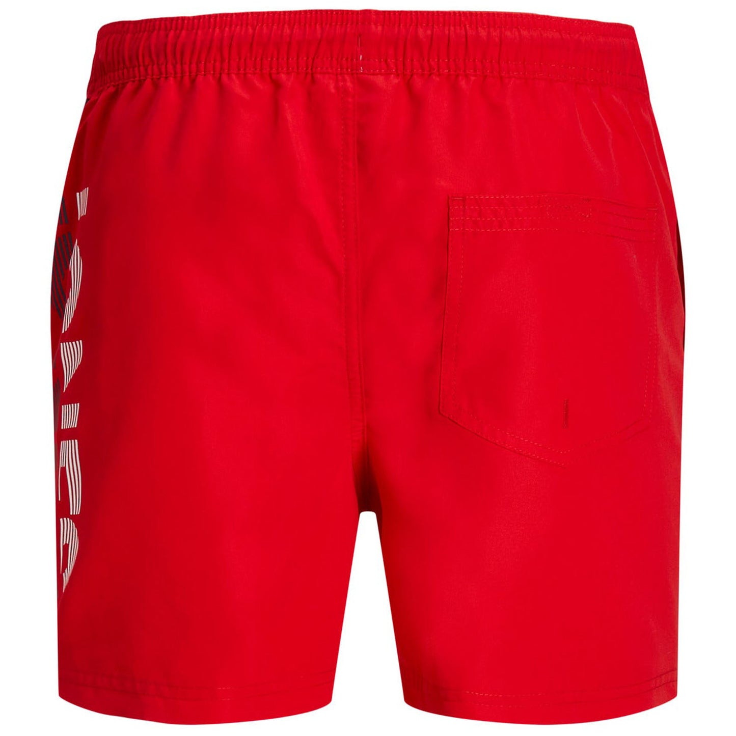 Plus Size Fiji Splice Logo Swim Shorts Chinese Red